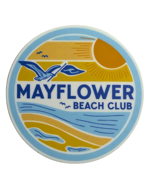 Mayflower Beach Club Signature Logo Sticker | 3"
